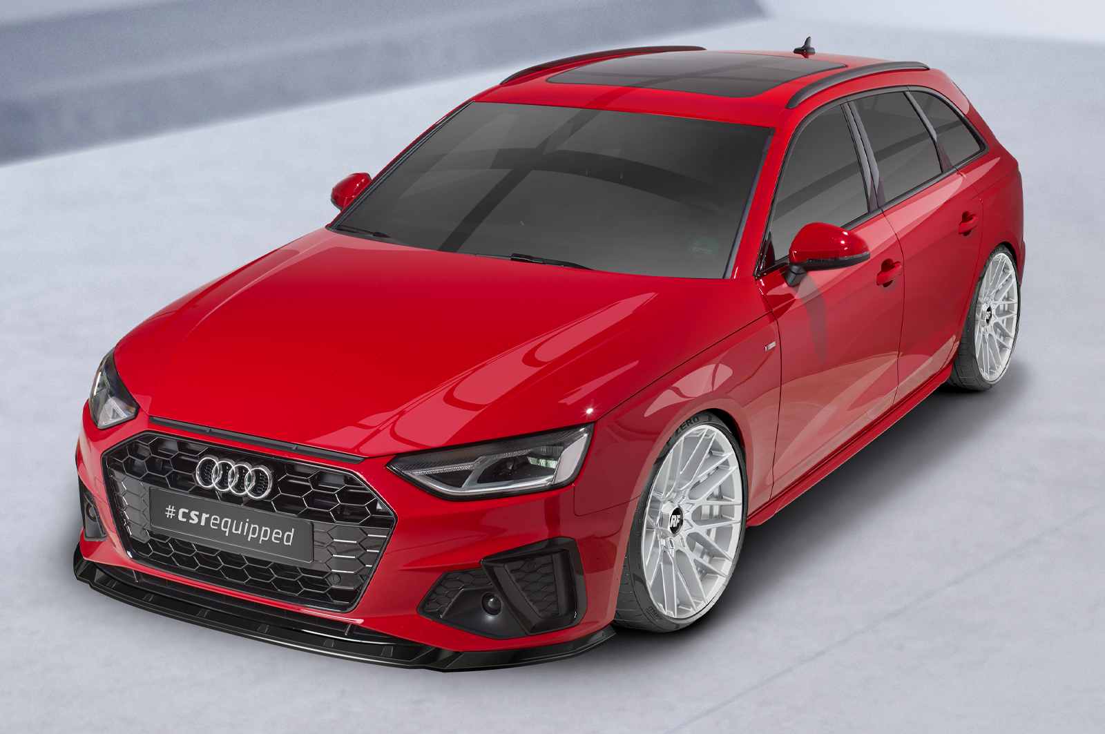 Lame de parechoc avant pour Audi A4 B9 (Typ 8W) / S4 B9 (Typ 8W) S-Line et S4 (facelift) (depuis 05/2019) - Fabriqué en ABS (6 finitions au choix)