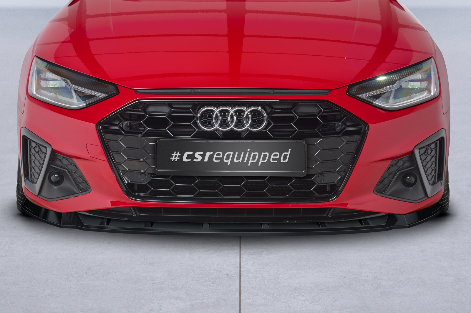 Lame de parechoc avant pour Audi A4 B9 (Typ 8W) / S4 B9 (Typ 8W) S-Line et S4 (facelift) (depuis 05/2019) - Fabriqué en ABS (6 finitions au choix)