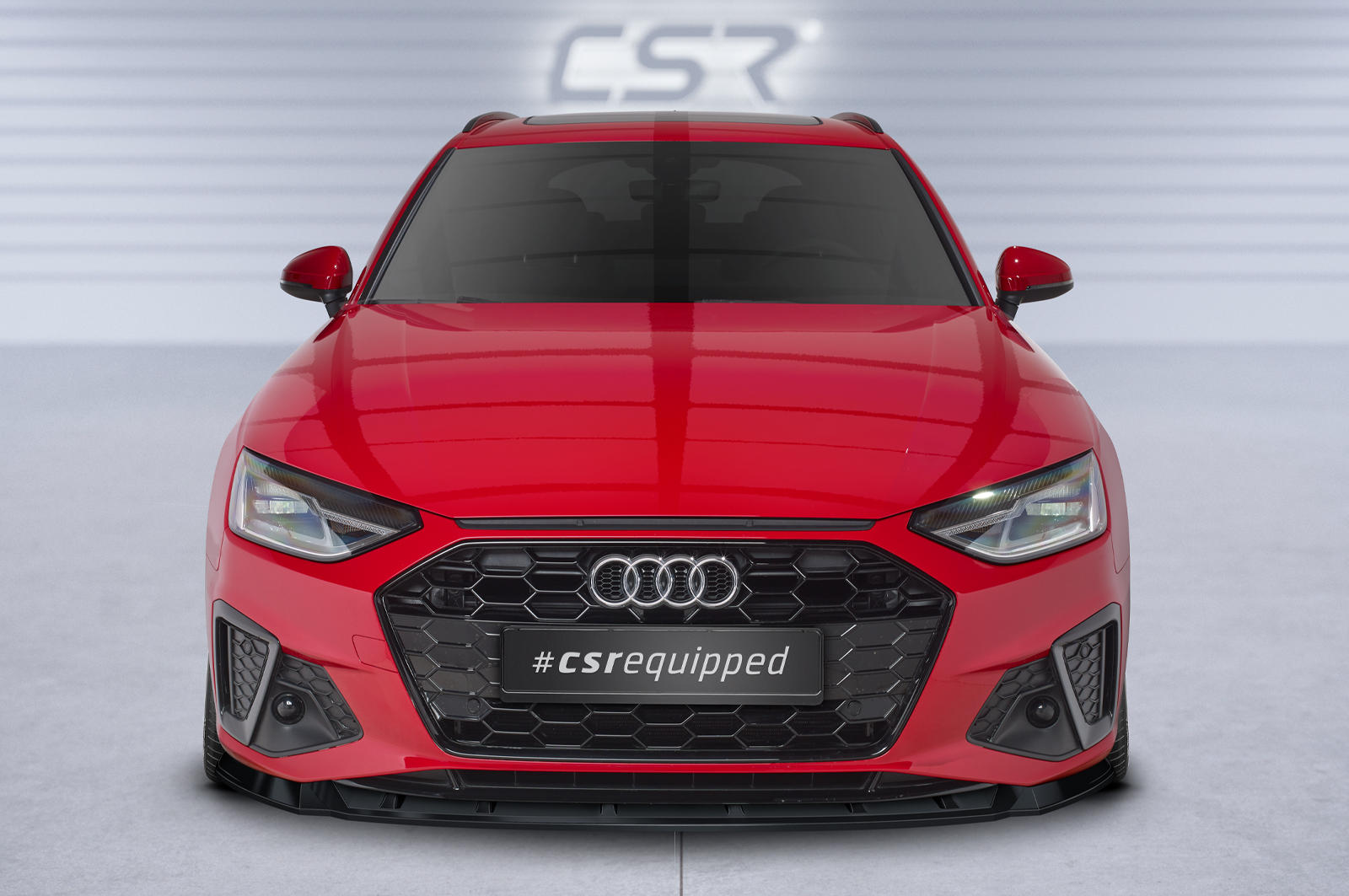 Lame de parechoc avant pour Audi A4 B9 (Typ 8W) / S4 B9 (Typ 8W) S-Line et S4 (facelift) (depuis 05/2019) - Fabriqué en ABS (6 finitions au choix)