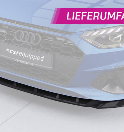 Lame de parechoc avant pour Audi A4 B9 (Typ 8W) / S4 B9 (Typ 8W) S-Line et S4 (facelift) (depuis 05/2019) - Fabriqué en ABS (6 finitions au choix)