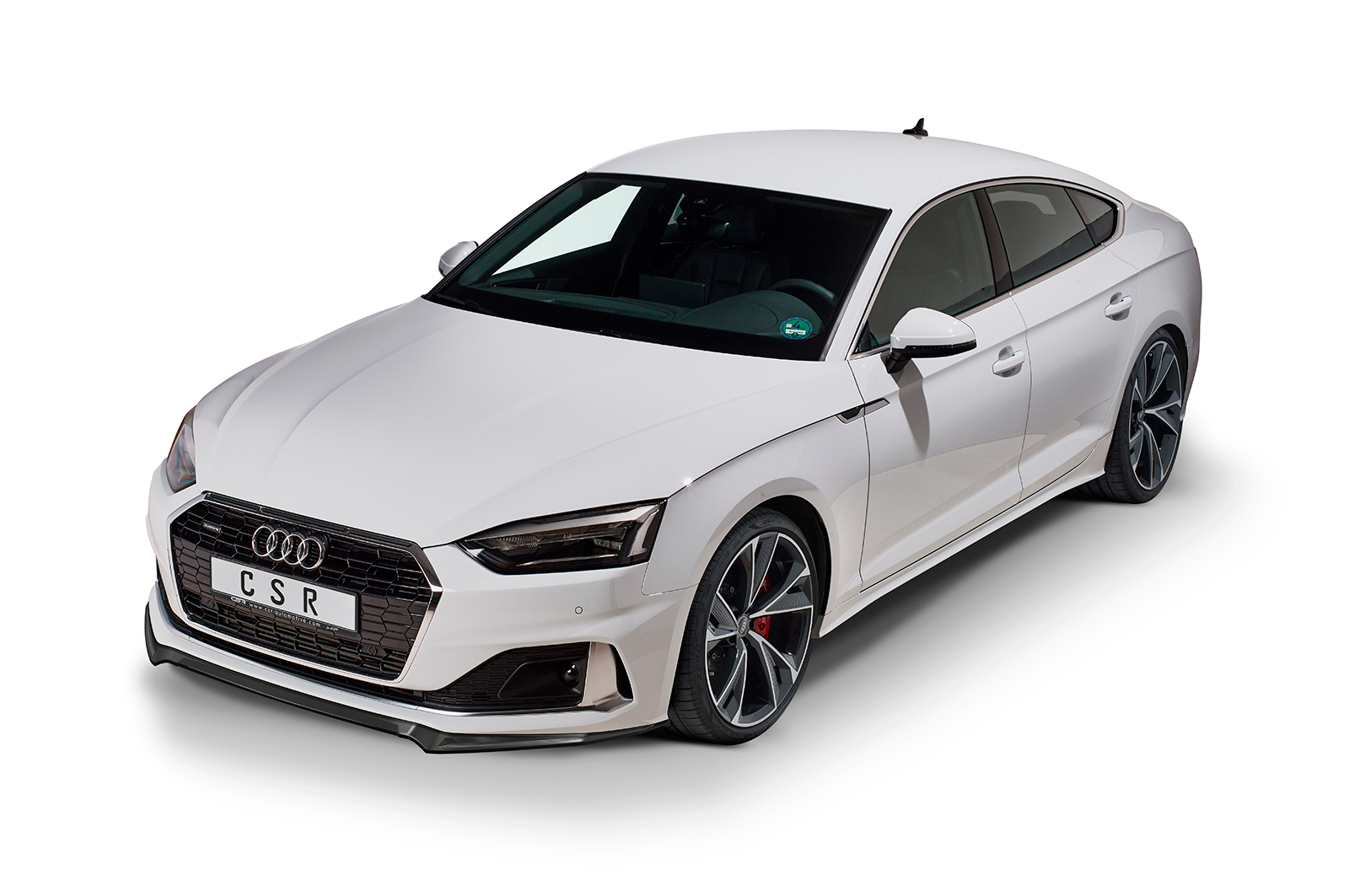Lame de parechoc avant pour Audi A5 F5 finition de base et advanced (facelift) (depuis 2019) - Fabriqué en ABS (6 finitions au choix)