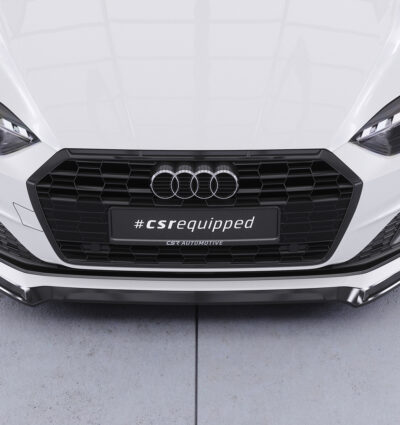 Lame de parechoc avant pour Audi A5 F5 finition de base et advanced (facelift) (depuis 2019) - Fabriqué en ABS (6 finitions au choix)