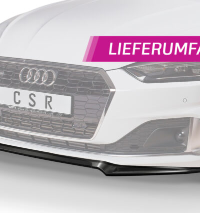 Lame de parechoc avant pour Audi A5 F5 finition de base et advanced (facelift) (depuis 2019) - Fabriqué en ABS (6 finitions au choix)