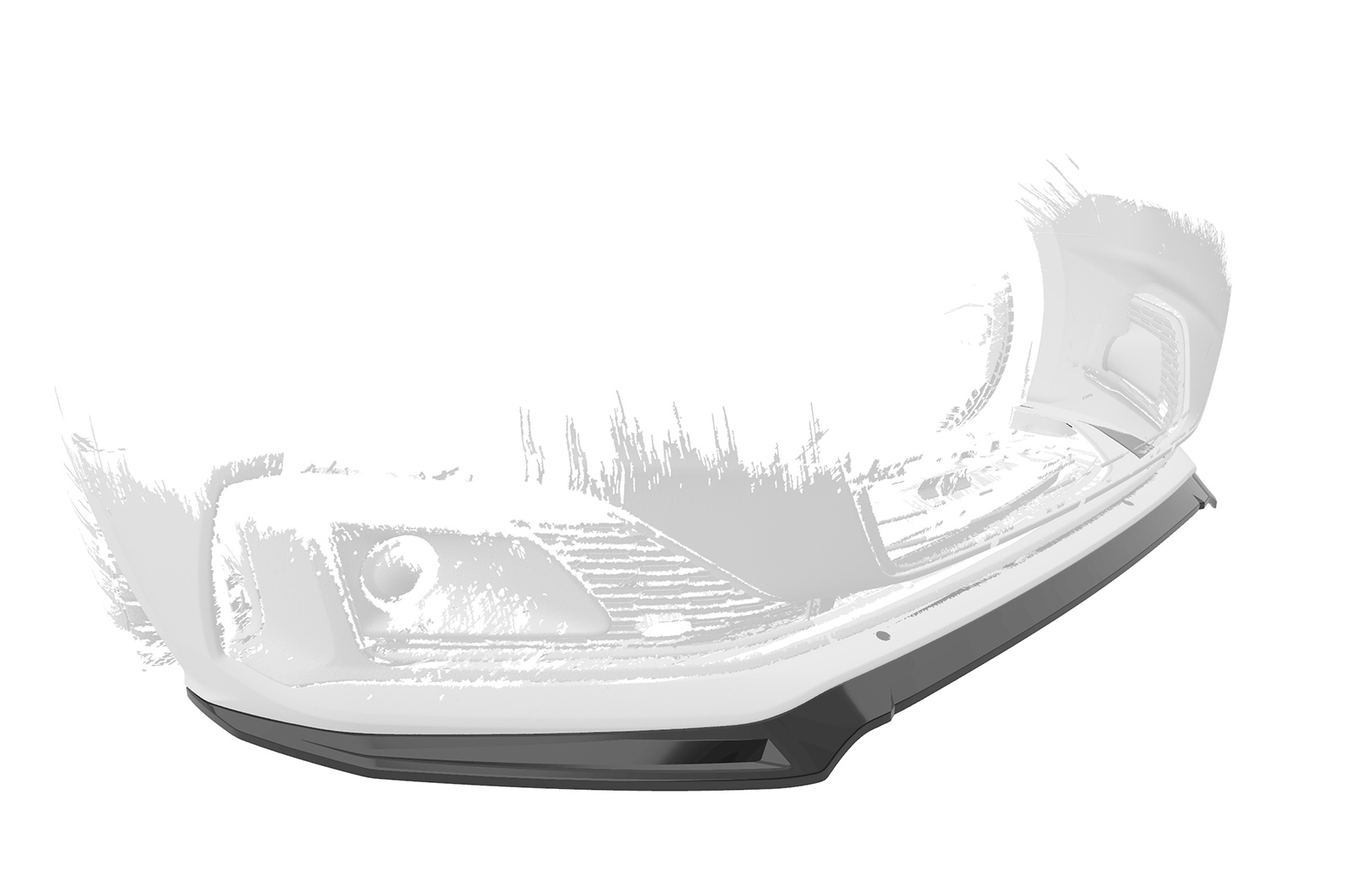 Lame de parechoc avant pour Audi A5 F5 finition de base et advanced (facelift) (depuis 2019) - Fabriqué en ABS (6 finitions au choix)