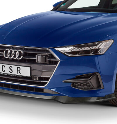 Lame de parechoc avant pour Audi A7 C8 (Typ 4K) toutes carrosseries (incl. facelift) (depuis 2018) - Fabriqué en ABS (6 finitions au choix)