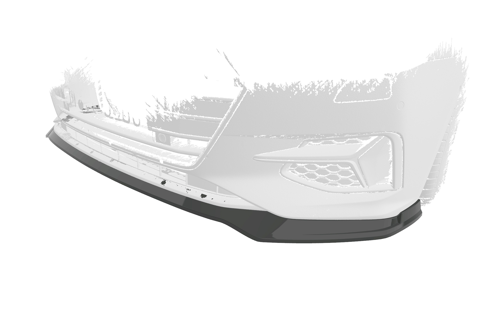 Lame de parechoc avant pour Audi A7 C8 (Typ 4K) toutes carrosseries (incl. facelift) (depuis 2018) - Fabriqué en ABS (6 finitions au choix)