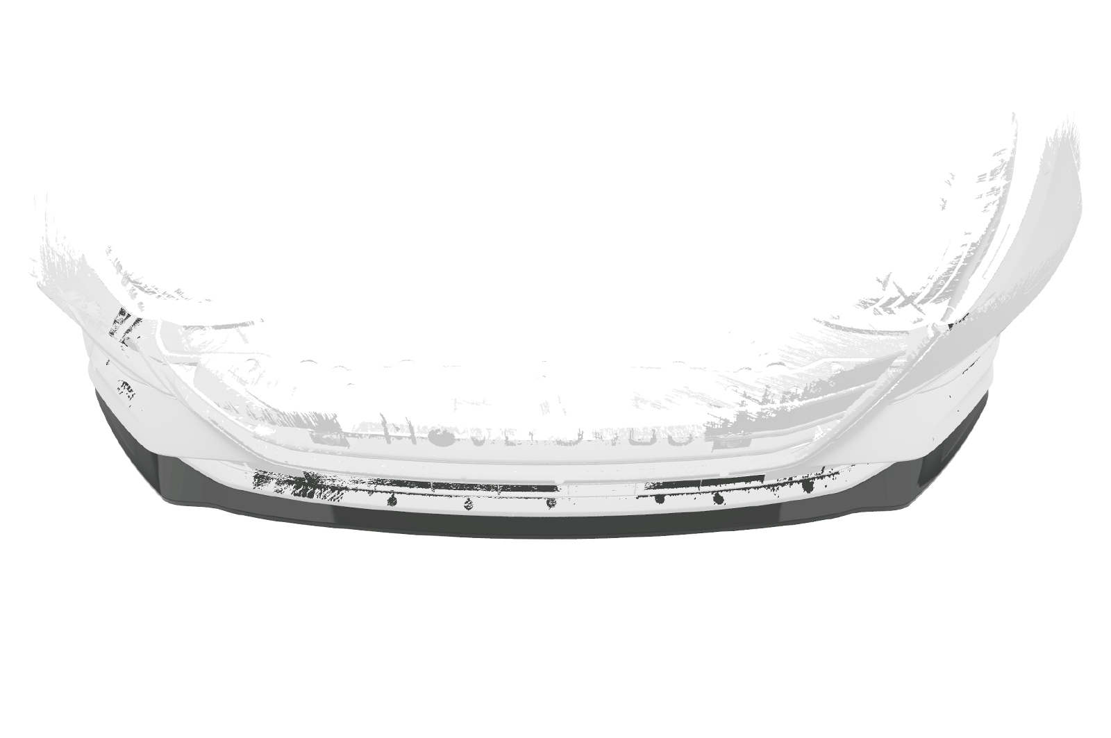 Lame de parechoc avant pour Audi A7 C8 (Typ 4K) toutes carrosseries (incl. facelift) (depuis 2018) - Fabriqué en ABS (6 finitions au choix)