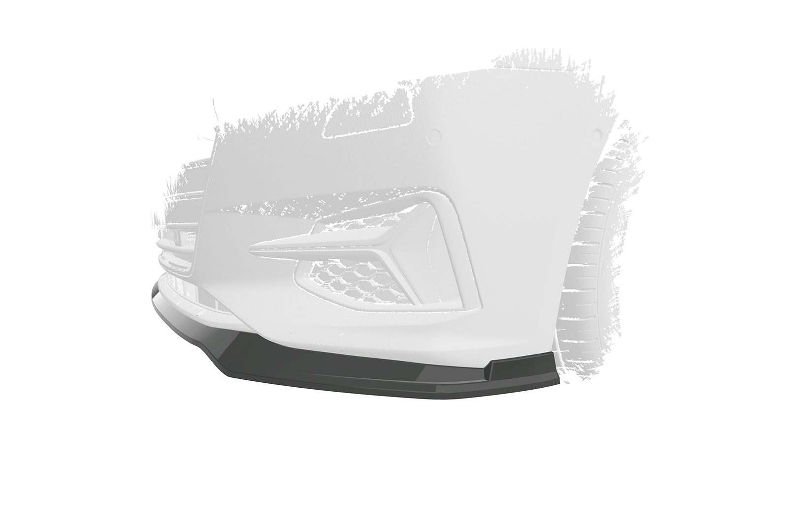Lame de parechoc avant pour Audi A7 C8 (Typ 4K) toutes carrosseries (incl. facelift) (depuis 2018) - Fabriqué en ABS (6 finitions au choix)