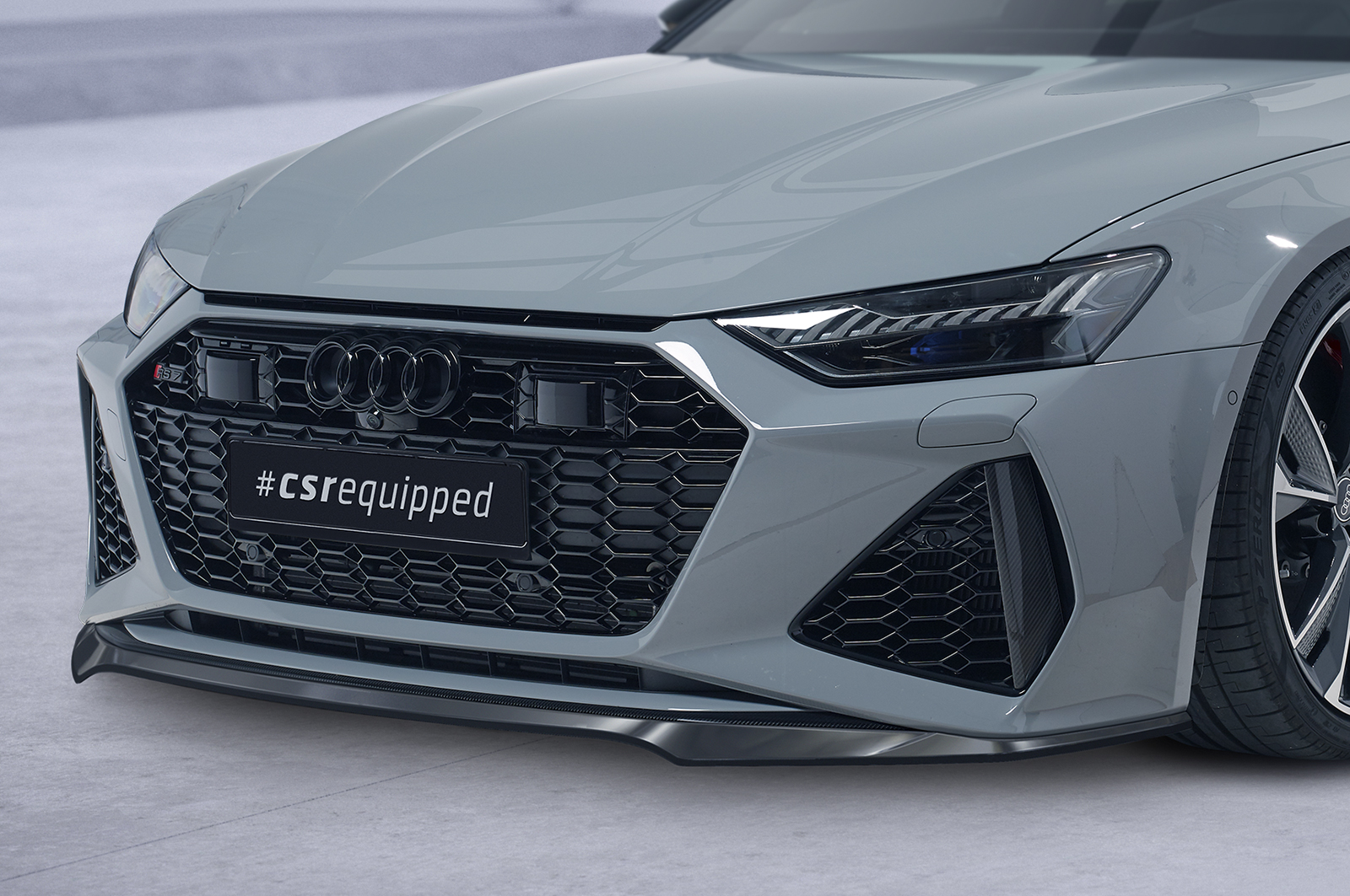Lame de parechoc avant pour Audi RS6 C8 / RS7 C8 (4K) toutes carrosseries (depuis 2019) - Fabriqué en ABS (6 finitions au choix)