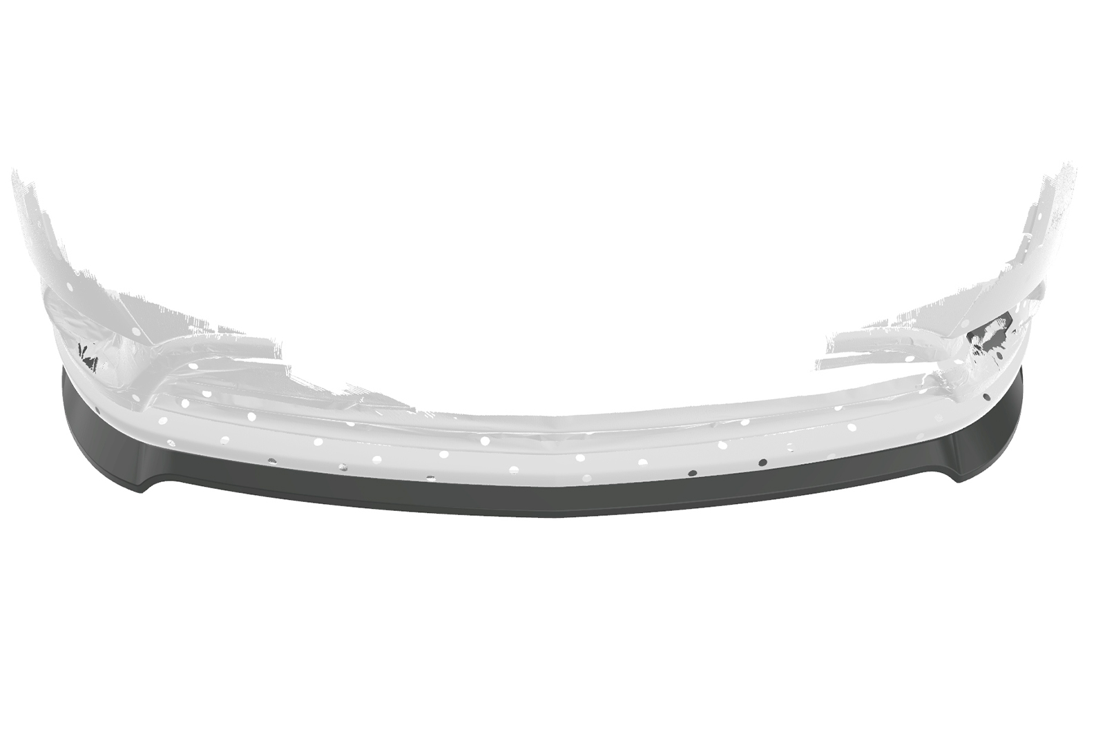 Lame de parechoc avant pour Mercedes-Benz Citan W415 toutes carrosseries (09/2012-08/2021) - Fabriqué en ABS (6 finitions au choix)