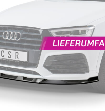 Lame de parechoc avant pour Audi Q3 (8U) S-Line (facelift) (2014-2018) - Fabriqué en ABS (6 finitions au choix)