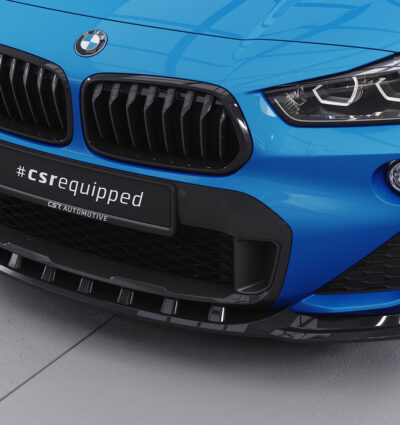 Lame de parechoc avant pour BMW X2 F39 Pack M (depuis 2018) - Fabriqué en ABS (6 finitions au choix)