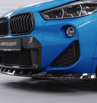 Lame de parechoc avant pour BMW X2 F39 Pack M (depuis 2018) - Fabriqué en ABS (6 finitions au choix)