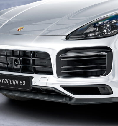 Lame de parechoc avant pour Porsche Cayenne P0536 / 9YA Cayenne / Cayenne S / Cayenne E-Hybrid / Turbo / Turbo S (depuis 2017) - Fabriqué en ABS (6 finitions au choix)