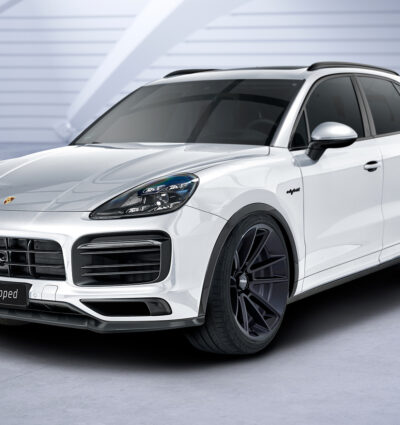 Lame de parechoc avant pour Porsche Cayenne P0536 / 9YA Cayenne / Cayenne S / Cayenne E-Hybrid / Turbo / Turbo S (depuis 2017) - Fabriqué en ABS (6 finitions au choix)