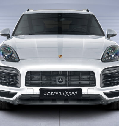 Lame de parechoc avant pour Porsche Cayenne P0536 / 9YA Cayenne / Cayenne S / Cayenne E-Hybrid / Turbo / Turbo S (depuis 2017) - Fabriqué en ABS (6 finitions au choix)