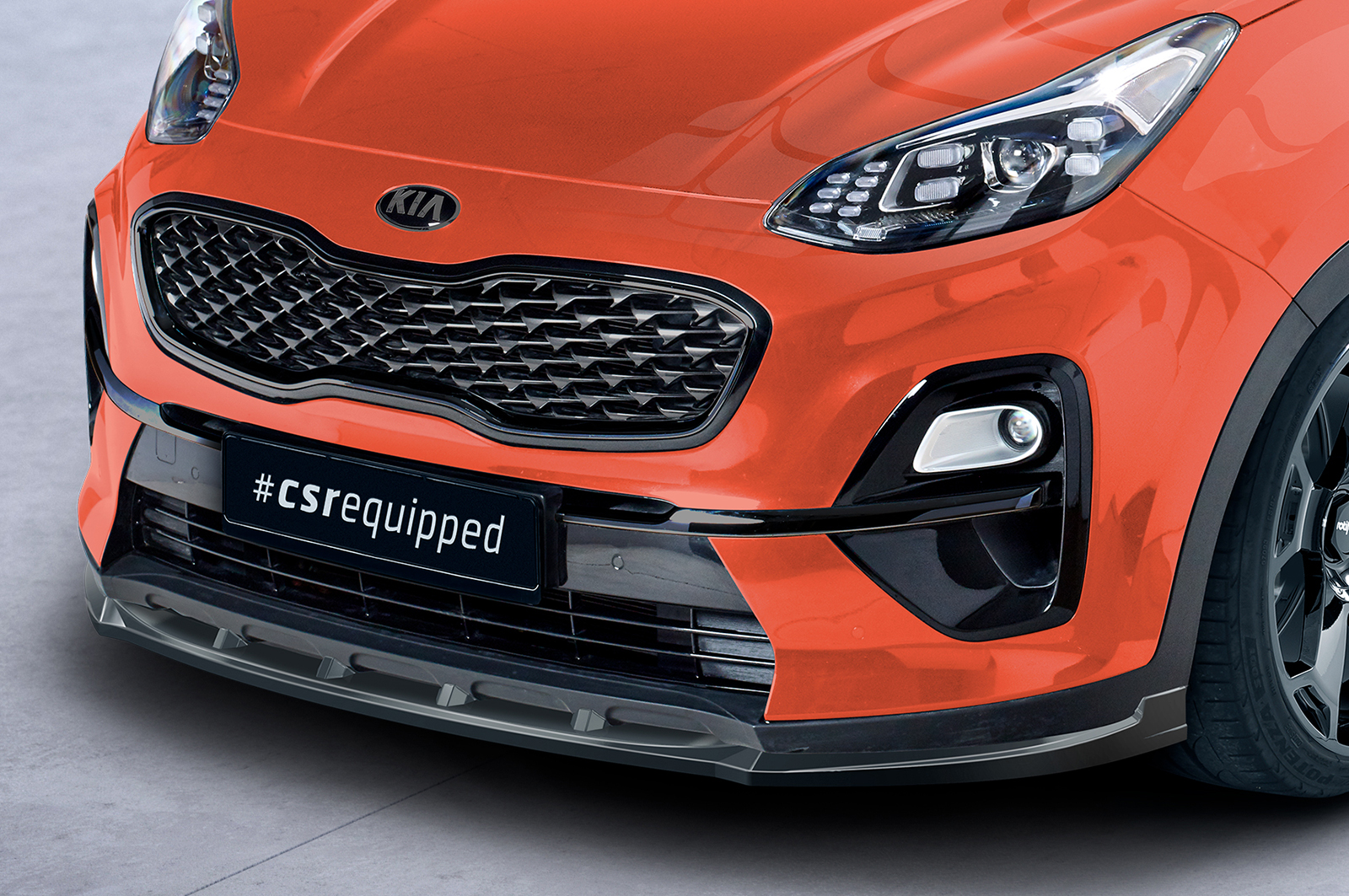 Lame de parechoc avant pour Kia Sportage QLE toutes carrosseries (facelift) (depuis 07/2018) - Fabriqué en ABS (6 finitions au choix)