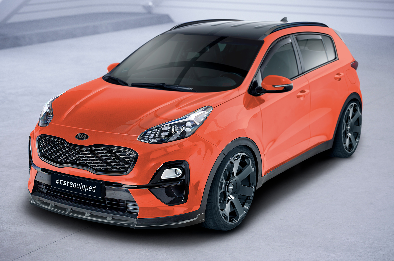 Lame de parechoc avant pour Kia Sportage QLE toutes carrosseries (facelift) (depuis 07/2018) - Fabriqué en ABS (6 finitions au choix)