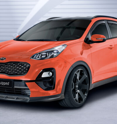 Lame de parechoc avant pour Kia Sportage QLE toutes carrosseries (facelift) (depuis 07/2018) - Fabriqué en ABS (6 finitions au choix)