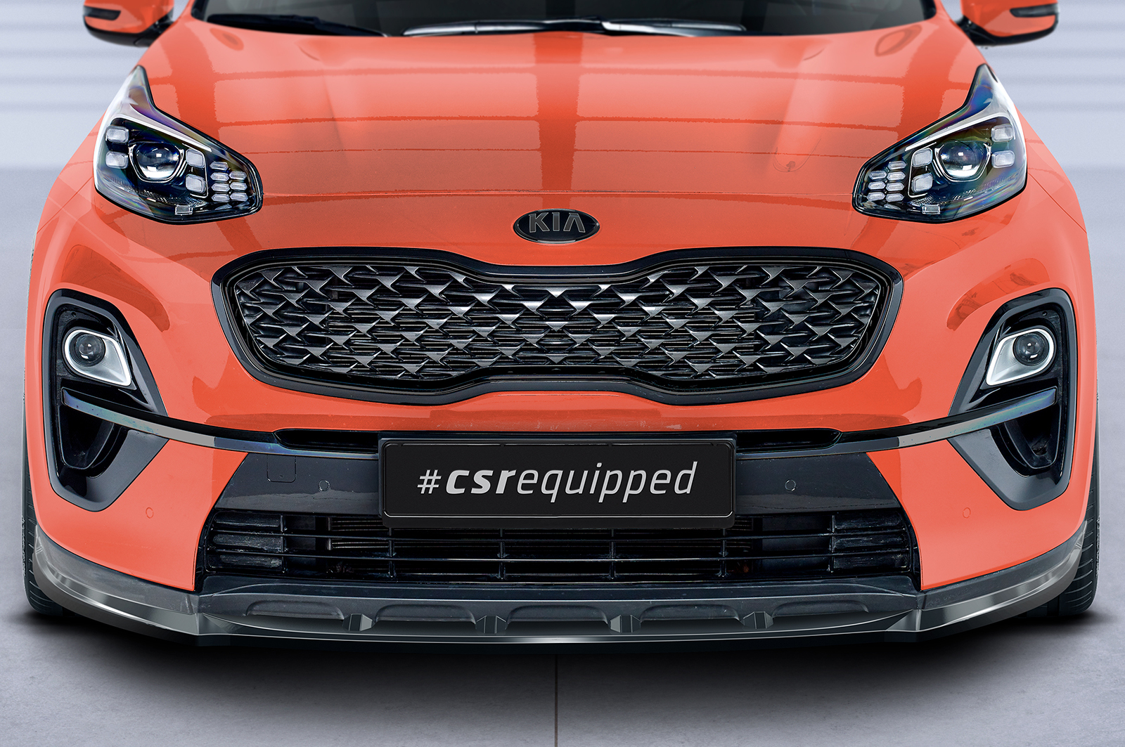 Lame de parechoc avant pour Kia Sportage QLE toutes carrosseries (facelift) (depuis 07/2018) - Fabriqué en ABS (6 finitions au choix)