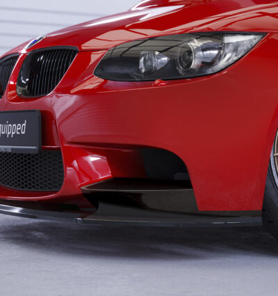 Lame de parechoc avant pour BMW M3 E90 / E92 / E93 uniquement avec ajout avant M Performance (09/2007-09/2013) - Fabriqué en ABS (6 finitions au choix)