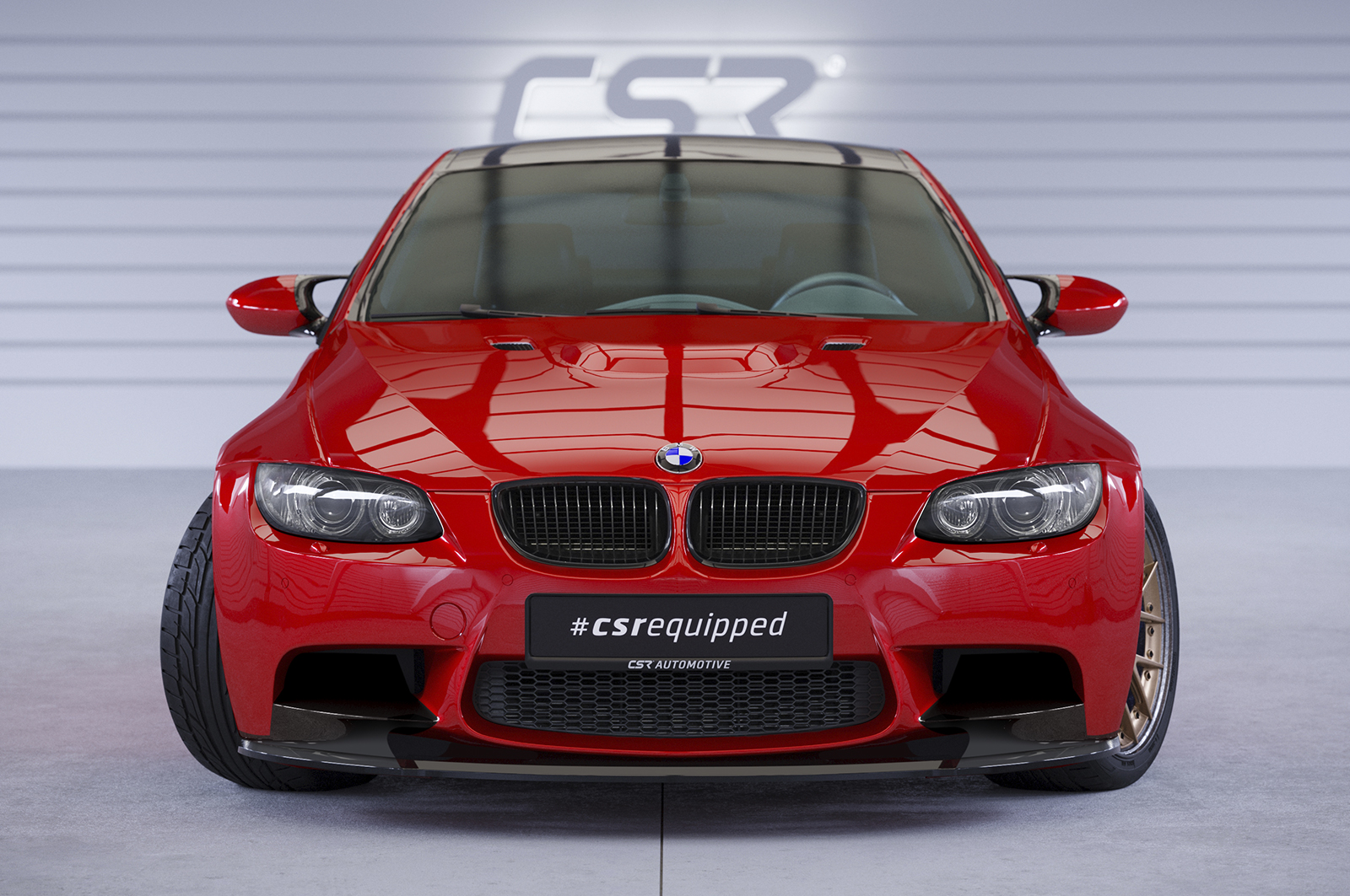 Lame de parechoc avant pour BMW M3 E90 / E92 / E93 uniquement avec ajout avant M Performance (09/2007-09/2013) - Fabriqué en ABS (6 finitions au choix)