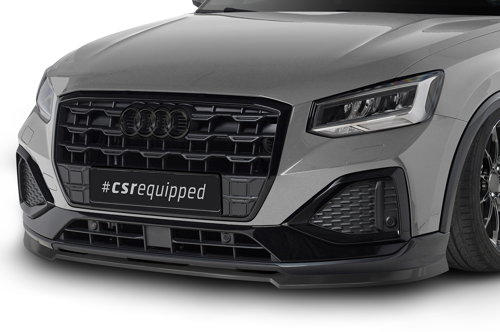 Lame de parechoc avant pour Audi Q2 GA facelift (depuis 2020) - Fabriqué en ABS (6 finitions au choix)