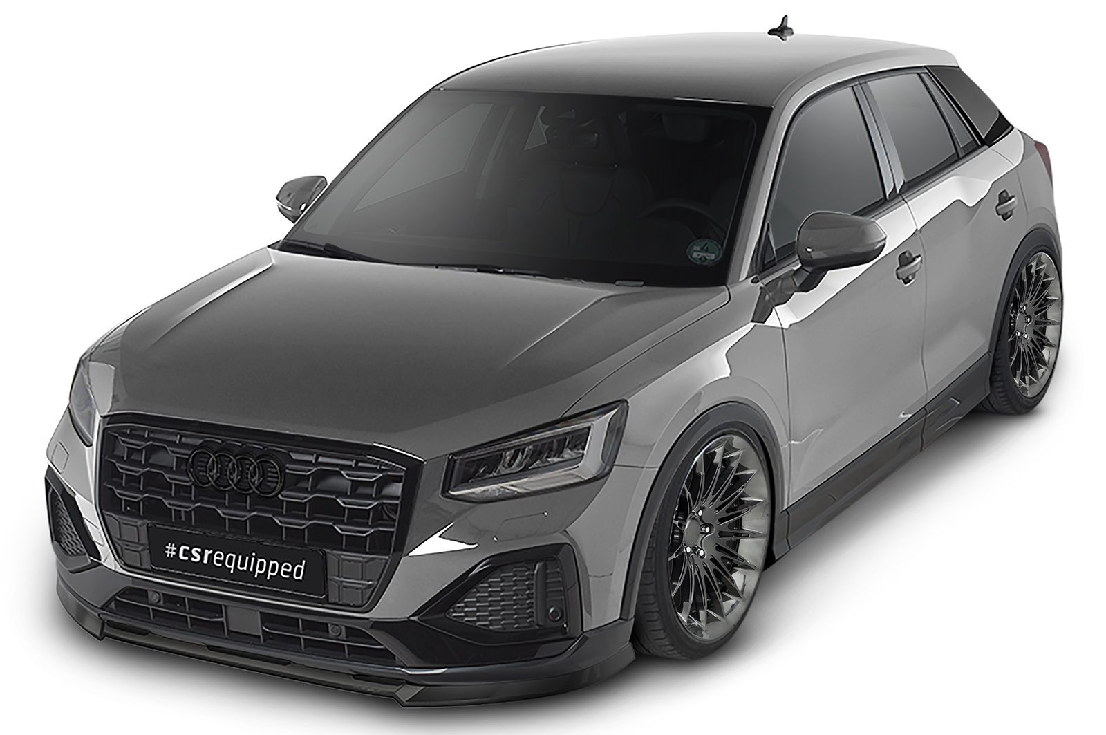 Lame de parechoc avant pour Audi Q2 GA facelift (depuis 2020) - Fabriqué en ABS (6 finitions au choix)