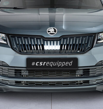 Lame de parechoc avant pour Skoda Karoq SportLine (depuis 2017) - Fabriqué en ABS (6 finitions au choix)