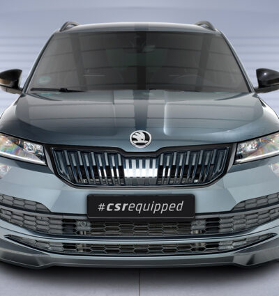 Lame de parechoc avant pour Skoda Karoq SportLine (depuis 2017) - Fabriqué en ABS (6 finitions au choix)