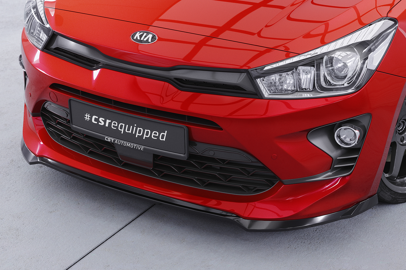 Lame de parechoc avant pour Kia Rio 4 (YB) toutes carrosseries (facelift) (depuis 2020) - Fabriqué en ABS (6 finitions au choix)