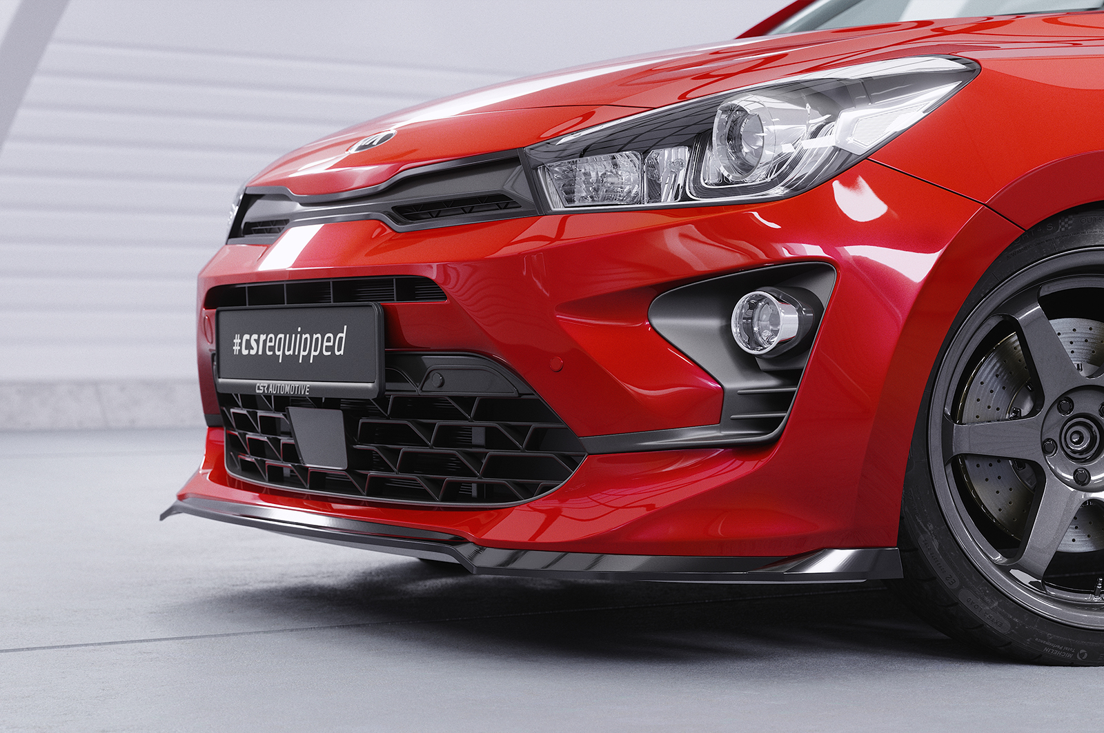 Lame de parechoc avant pour Kia Rio 4 (YB) toutes carrosseries (facelift) (depuis 2020) - Fabriqué en ABS (6 finitions au choix)