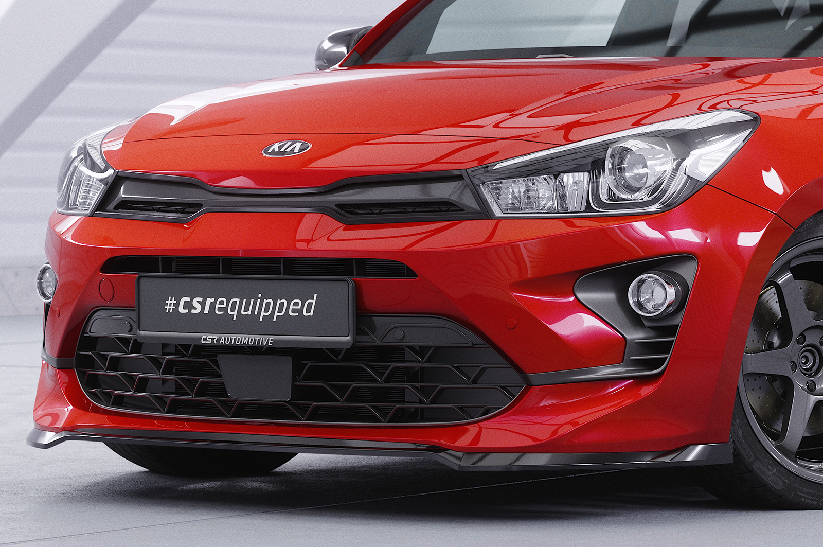 Lame de parechoc avant pour Kia Rio 4 (YB) toutes carrosseries (facelift) (depuis 2020) - Fabriqué en ABS (6 finitions au choix)