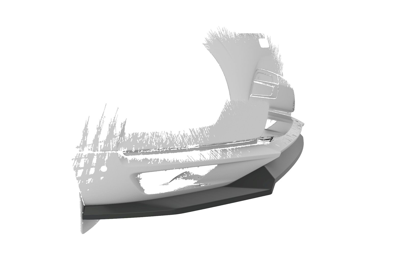 Lame de parechoc avant pour Volvo XC60 II (SPA) toutes carrosseries (préfacelift) (2017-2021) - Fabriqué en ABS (6 finitions au choix)