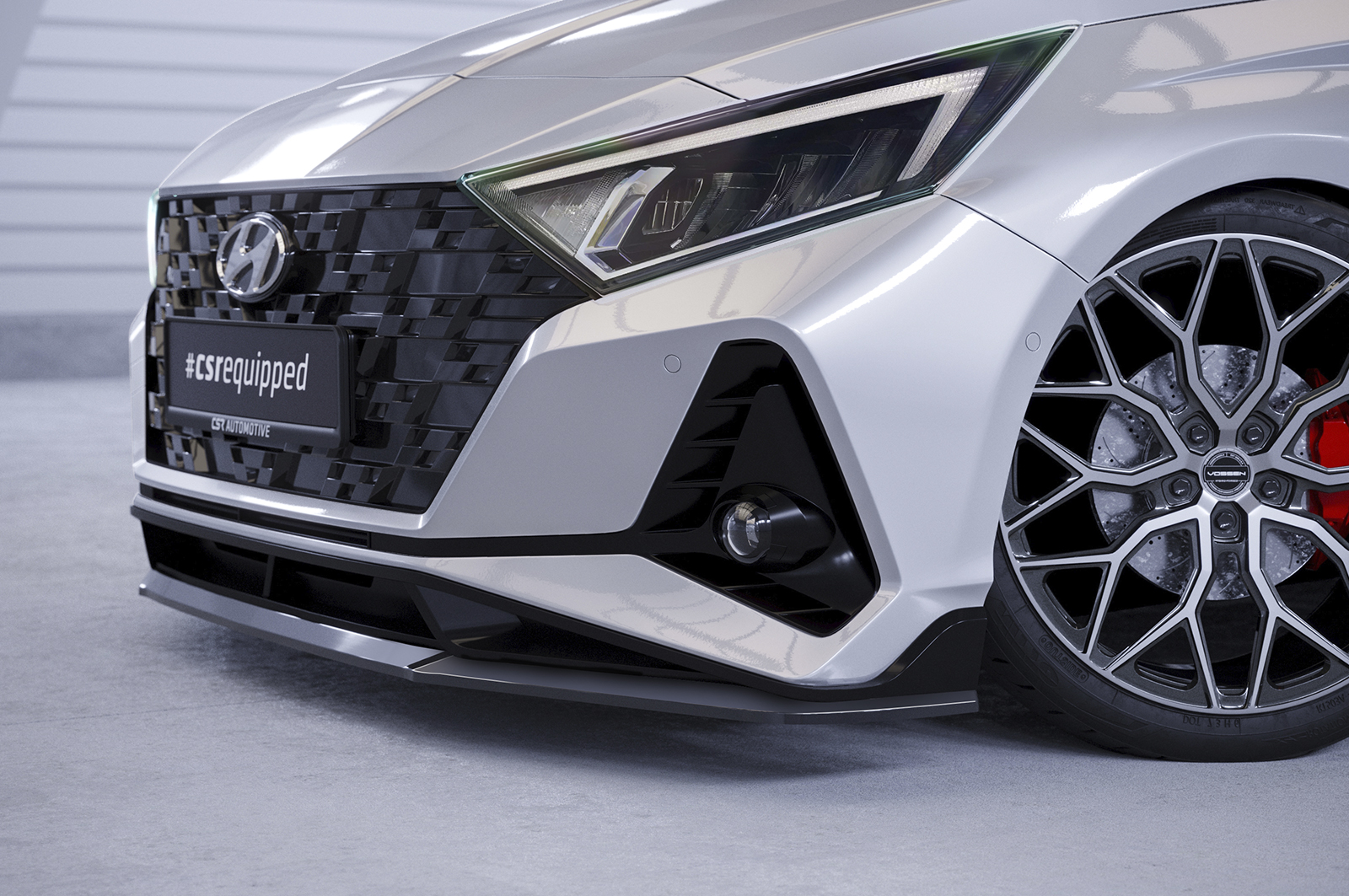 Lame de parechoc avant pour Hyundai I20 (BC3) N et N-Line (depuis 2021) - Fabriqué en ABS (6 finitions au choix)