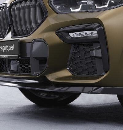 Lame de parechoc avant pour BMW X6 (G06) Pack M / M50i (depuis 2019) - Fabriqué en ABS (6 finitions au choix)