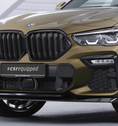 Lame de parechoc avant pour BMW X6 (G06) Pack M / M50i (depuis 2019) - Fabriqué en ABS (6 finitions au choix)