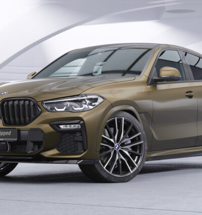 Lame de parechoc avant pour BMW X6 (G06) Pack M / M50i (depuis 2019) - Fabriqué en ABS (6 finitions au choix)