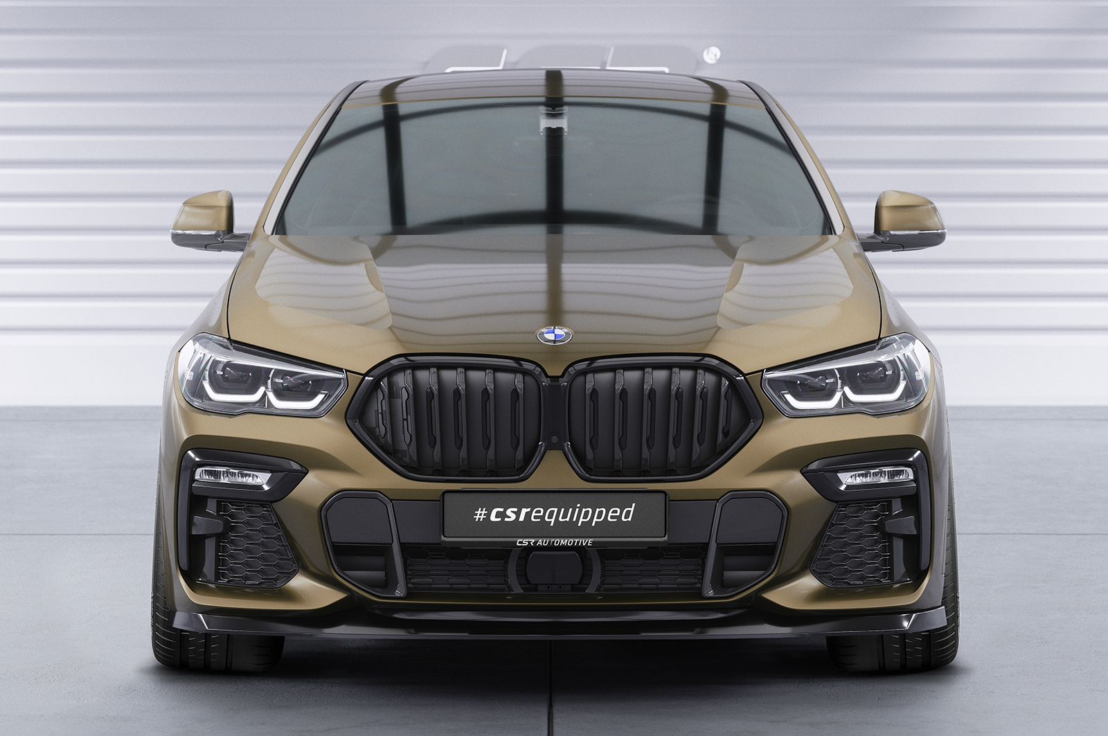 Lame de parechoc avant pour BMW X6 (G06) Pack M / M50i (depuis 2019) - Fabriqué en ABS (6 finitions au choix)