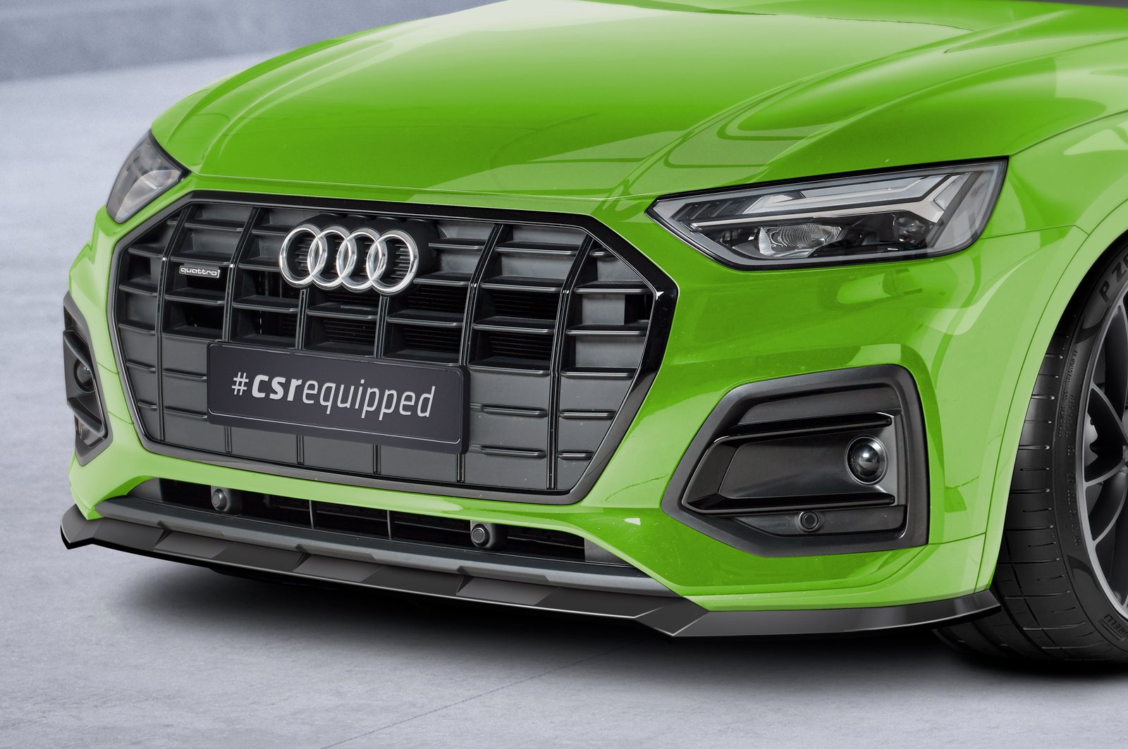 Lame de parechoc avant pour Audi Q5 (FYT) Sportback (depuis 03/2021) - Fabriqué en ABS (6 finitions au choix)
