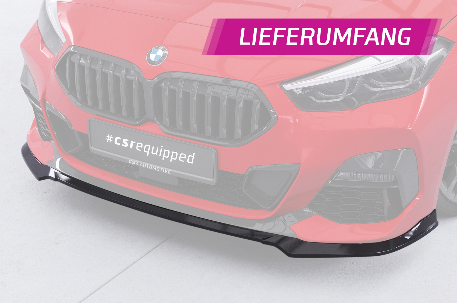 Lame de parechoc avant pour BMW Série 2 (F44) Gran coupé (M-Sport et M2) (depuis 2020) - Fabriqué en ABS (6 finitions au choix)