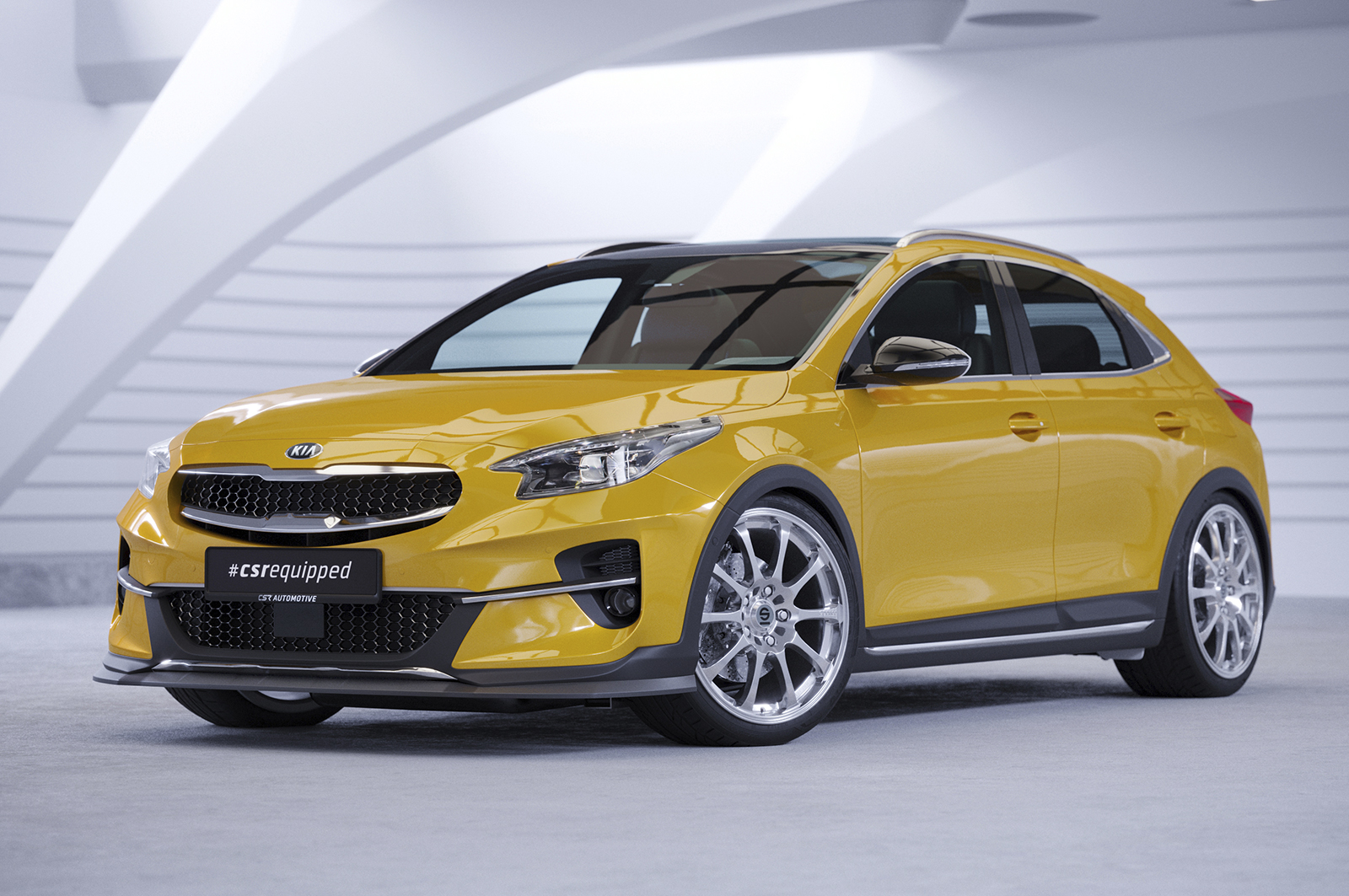 Lame de parechoc avant pour Kia XCeed toutes carrosseries (depuis 2019) - Fabriqué en ABS (6 finitions au choix)