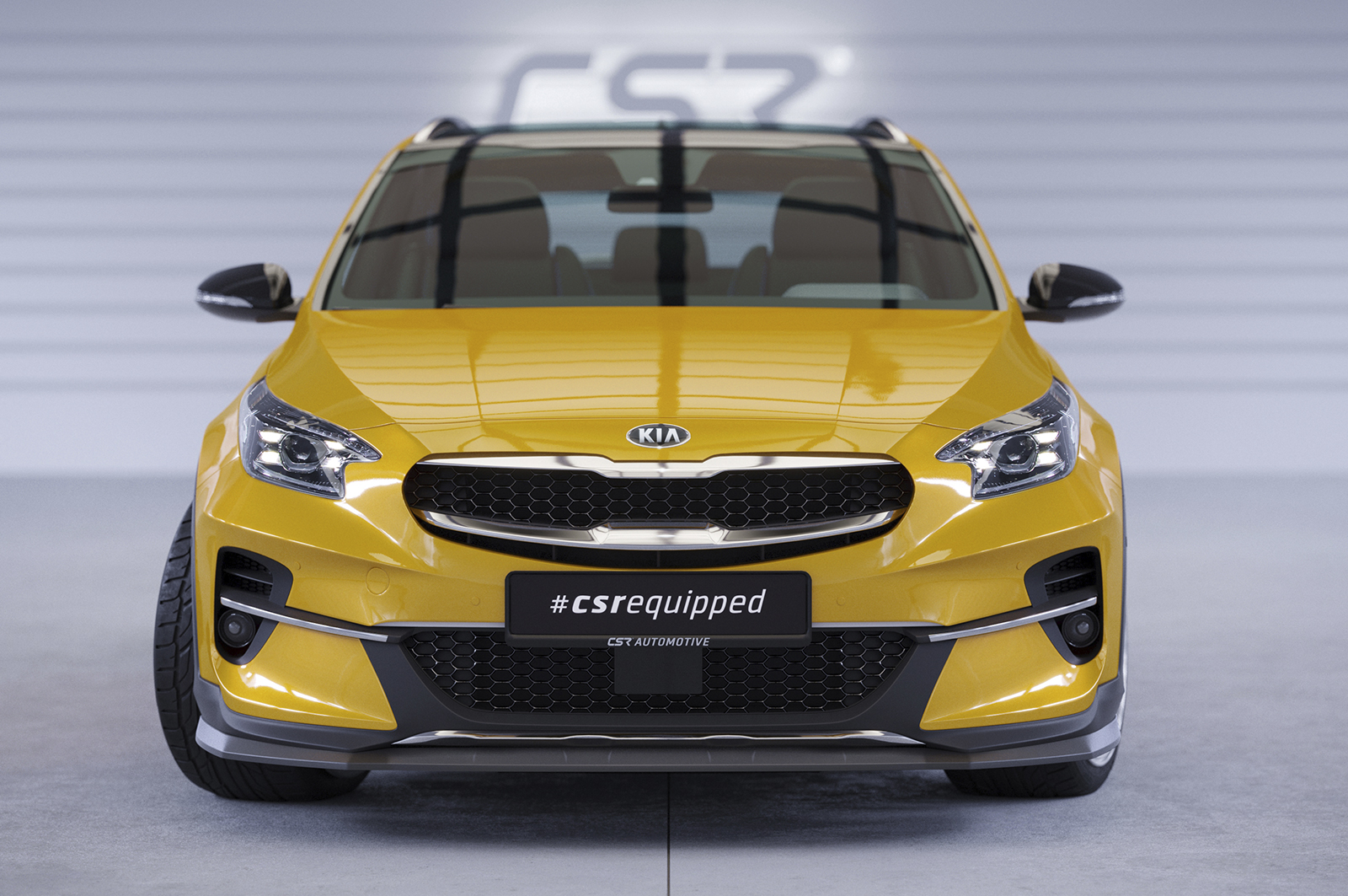 Lame de parechoc avant pour Kia XCeed toutes carrosseries (depuis 2019) - Fabriqué en ABS (6 finitions au choix)