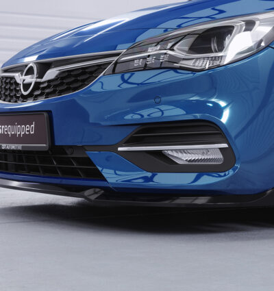 Lame de parechoc avant pour Opel Astra K hatchback / Sports Tourer (facelift) (2019-2021) - Fabriqué en ABS (6 finitions au choix)