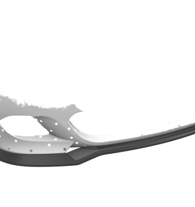 Lame de parechoc avant pour BMW Série 5 E60 / E61 avec Pack M (06/2003-05/2010) - Fabriqué en ABS (6 finitions au choix)