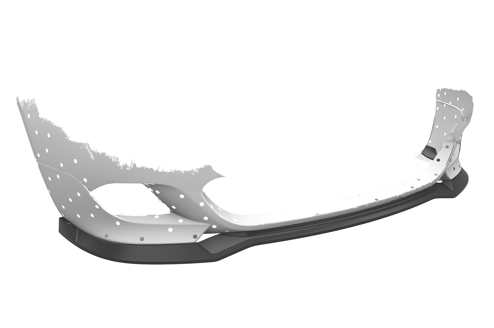 Lame de parechoc avant pour BMW Série 5 E60 / E61 avec Pack M (06/2003-05/2010) - Fabriqué en ABS (6 finitions au choix)