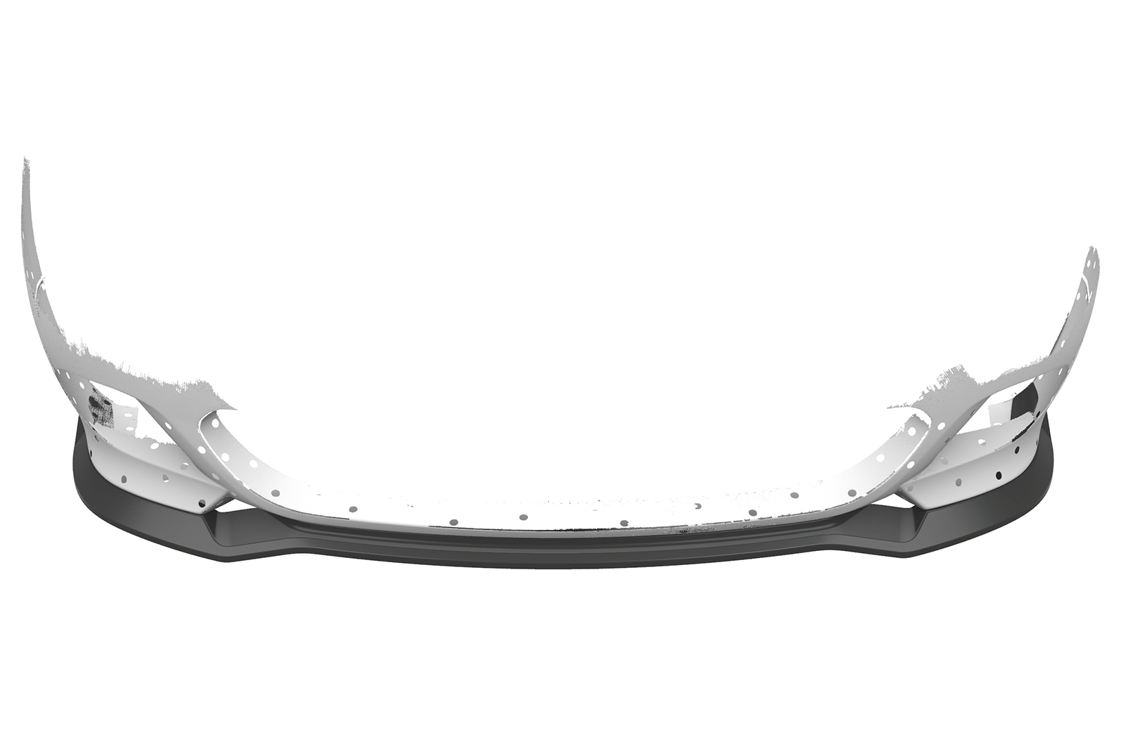 Lame de parechoc avant pour BMW Série 5 E60 / E61 avec Pack M (06/2003-05/2010) - Fabriqué en ABS (6 finitions au choix)