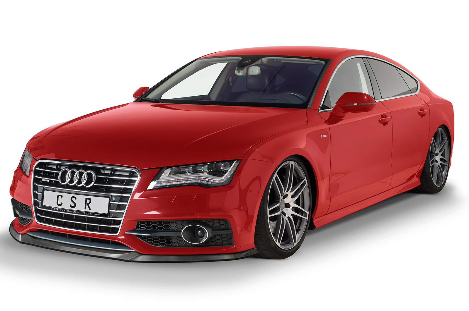 Lame de parechoc avant pour Audi S7 C7 (Typ 4G) toutes carrosseries (préfacelift) (2012-2014) - Fabriqué en ABS (6 finitions au choix)
