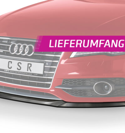 Lame de parechoc avant pour Audi S7 C7 (Typ 4G) toutes carrosseries (préfacelift) (2012-2014) - Fabriqué en ABS (6 finitions au choix)