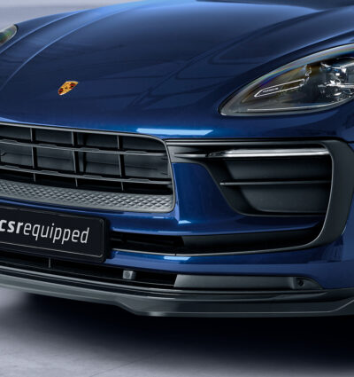 Lame de parechoc avant pour Porsche Macan toutes carrosseries (facelift 2021) (depuis 2021) - Fabriqué en ABS (6 finitions au choix)